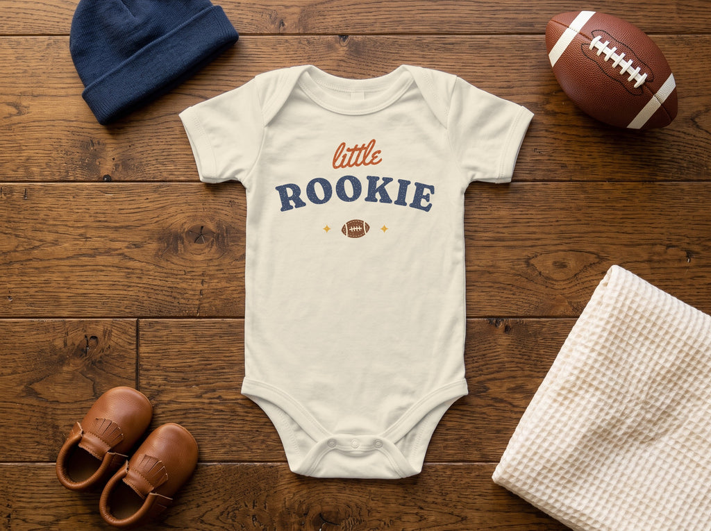 Little Rookie baby bodysuit, natural
