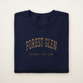 Forest Glen Chicago Embroidered Crewneck — Gold Thread