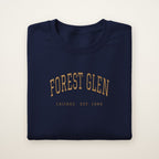 Forest Glen Chicago Embroidered Crewneck — Gold Thread