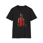Caleb Wilson Chicago Bulls Tee in Black, front view