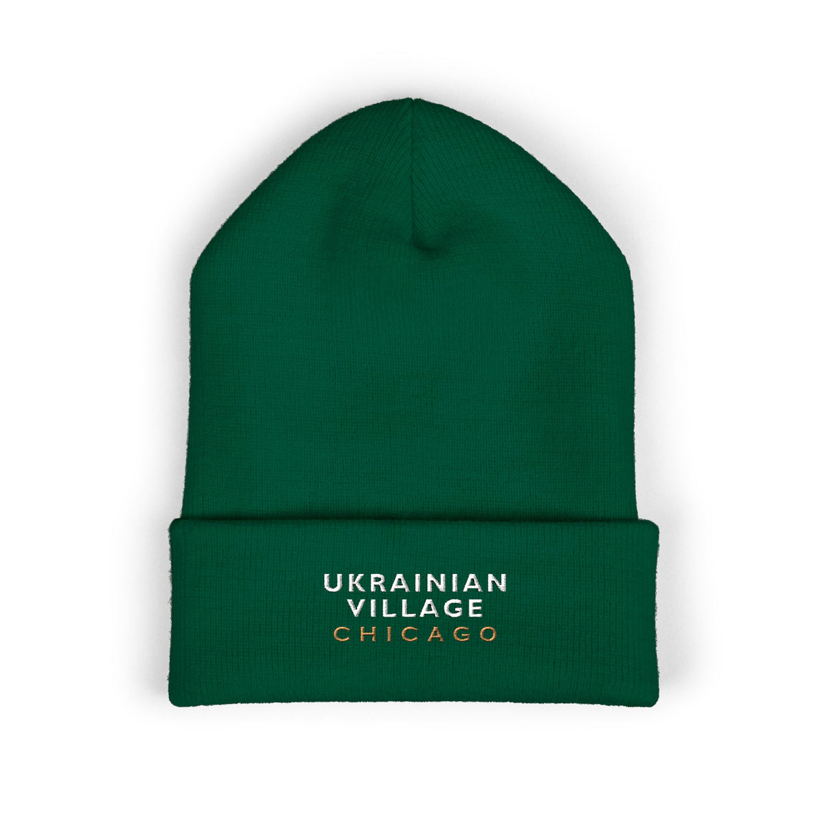 Ukrainian Village Chicago Embroidered Cuffed Beanie