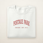 Portage Park Chicago Embroidered Crewneck — Red Thread