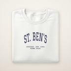 St. Ben's Chicago Home 2026 Embroidered Crewneck — Navy Thread