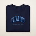 Clearing Chicago Embroidered Crewneck — Sky Blue Thread