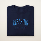 Clearing Chicago Embroidered Crewneck — Sky Blue Thread