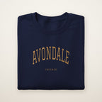 Avondale Chicago Embroidered Crewneck — Gold Thread