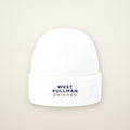 West Pullman Chicago Embroidered Cuffed Beanie — Navy Thread