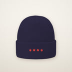 Chicago Four Stars embroidered cuffed beanie in Navy