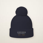Chicago Football Est. 1920 embroidered pom-pom beanie in Navy