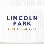 Lincoln Park Chicago Embroidered Cuffed Beanie, White