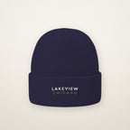 Lakeview Chicago Embroidered Cuffed Beanie in Navy