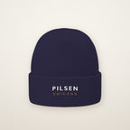 Pilsen Chicago Embroidered Cuffed Beanie in Navy