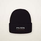 Pilsen Chicago Embroidered Cuffed Beanie in Black