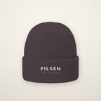 Pilsen Chicago Embroidered Cuffed Beanie in Dark Grey
