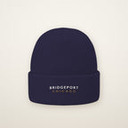 Bridgeport Chicago Embroidered Cuffed Beanie in Navy