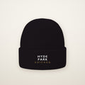 Hyde Park Chicago Embroidered Cuffed Beanie in Black