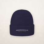 Andersonville Chicago Embroidered Cuffed Beanie in Navy