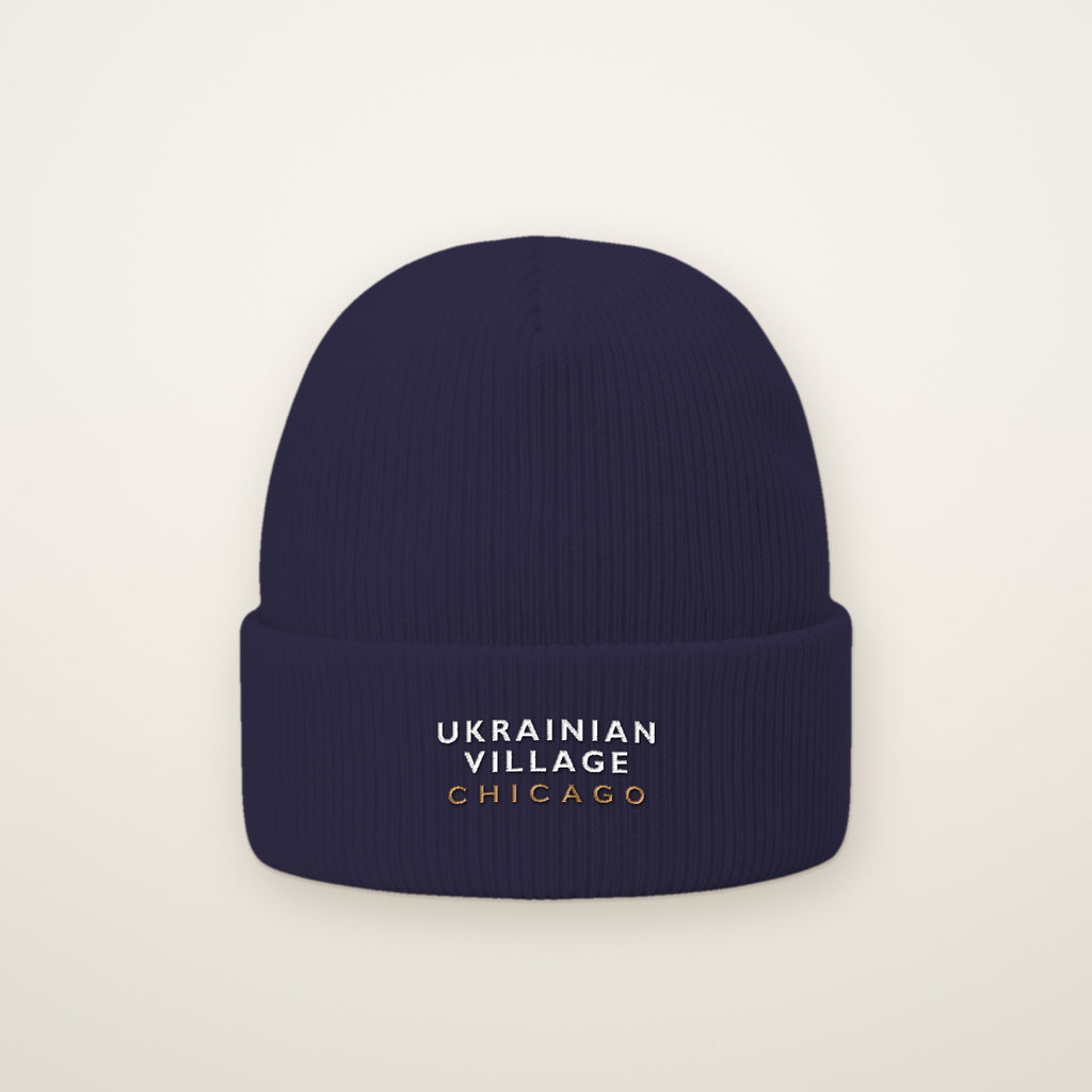 Ukrainian Village Chicago Embroidered Cuffed Beanie