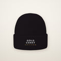 Gold Coast Chicago Embroidered Cuffed Beanie in Black