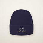 Old Town Chicago Embroidered Cuffed Beanie in Navy