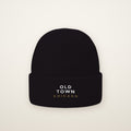 Old Town Chicago Embroidered Cuffed Beanie in Black