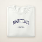 Marquette Park Chicago Home 2026 Embroidered Crewneck — Navy Thread