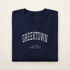 Greektown Chicago Home 2026 Embroidered Crewneck — White Thread