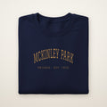 McKinley Park Chicago Embroidered Crewneck — Gold Thread