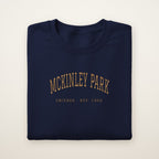 McKinley Park Chicago Embroidered Crewneck — Gold Thread