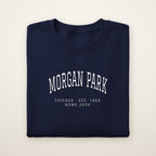 Morgan Park Chicago Home 2026 Embroidered Crewneck — White Thread