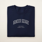 Armour Square Chicago Home 2026 Embroidered Crewneck — White Thread