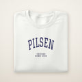 Pilsen Chicago Home 2026 Embroidered Crewneck — Navy Thread