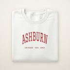Ashburn Chicago Embroidered Crewneck — Red Thread