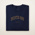 Brighton Park Chicago Embroidered Crewneck — Gold Thread