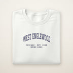 West Englewood Chicago Home 2026 Embroidered Crewneck — Navy Thread