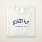Lakeview East Chicago Embroidered Crewneck — Navy Thread