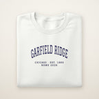 Garfield Ridge Chicago Home 2026 Embroidered Crewneck — Navy Thread