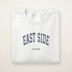 East Side Chicago Embroidered Crewneck — Navy Thread