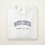 North Center Chicago Embroidered Crewneck — Navy Thread