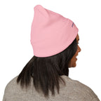 Andersonville Chicago Embroidered Cuffed Beanie, White