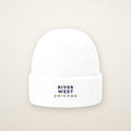 River West Chicago Embroidered Cuffed Beanie — Navy Thread