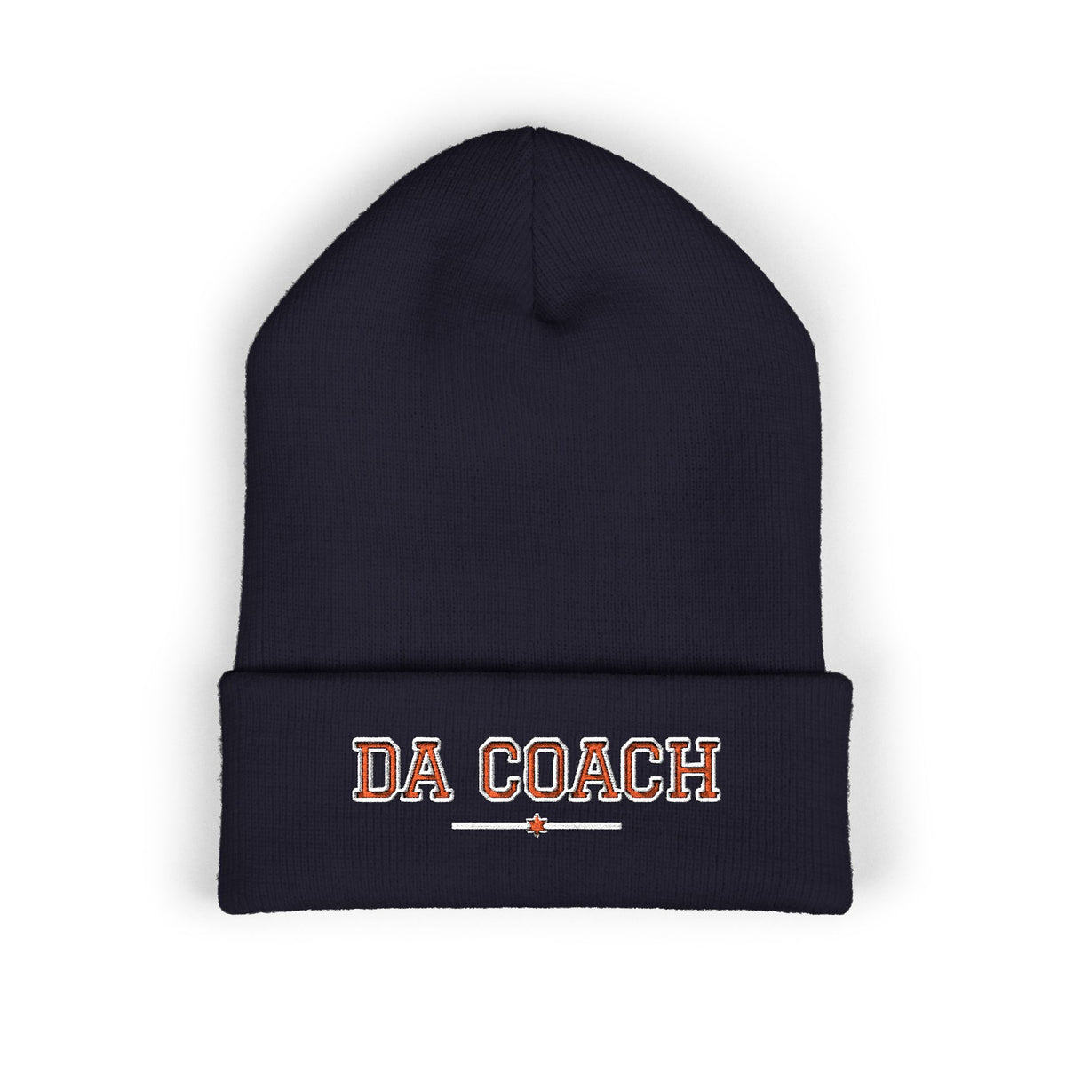 Da Coach embroidered cuffed beanie by ChiTown Threads