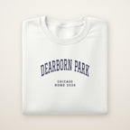 Dearborn Park Chicago Home 2026 Embroidered Crewneck — Navy Thread