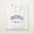 Streeterville Chicago Home 2026 Embroidered Crewneck — Navy Thread