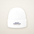 Mount Greenwood Chicago Embroidered Cuffed Beanie — Navy Thread