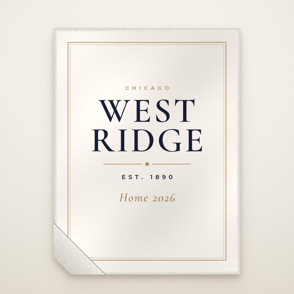 West Ridge Chicago Home 2026 Sherpa Blanket – Est. 1890