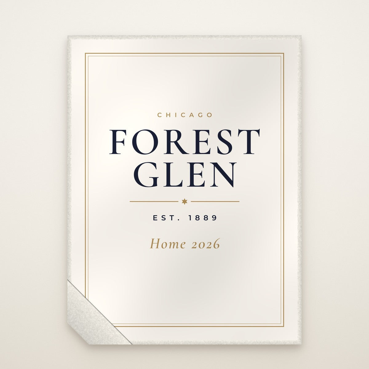 Forest Glen Chicago Home 2026 Sherpa Blanket – Est. 1889