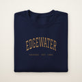Edgewater Chicago Embroidered Crewneck — Gold Thread