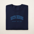 South Deering Chicago Embroidered Crewneck — Sky Blue Thread