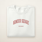 Armour Square Chicago Embroidered Crewneck — Red Thread